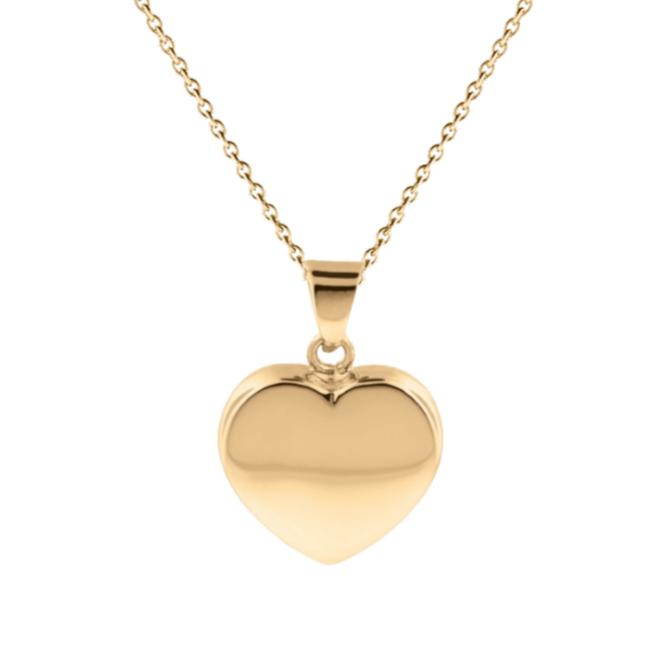 Cara Keepsakes Gold Locket Urns Gold Heart Pendant Urn (10K)