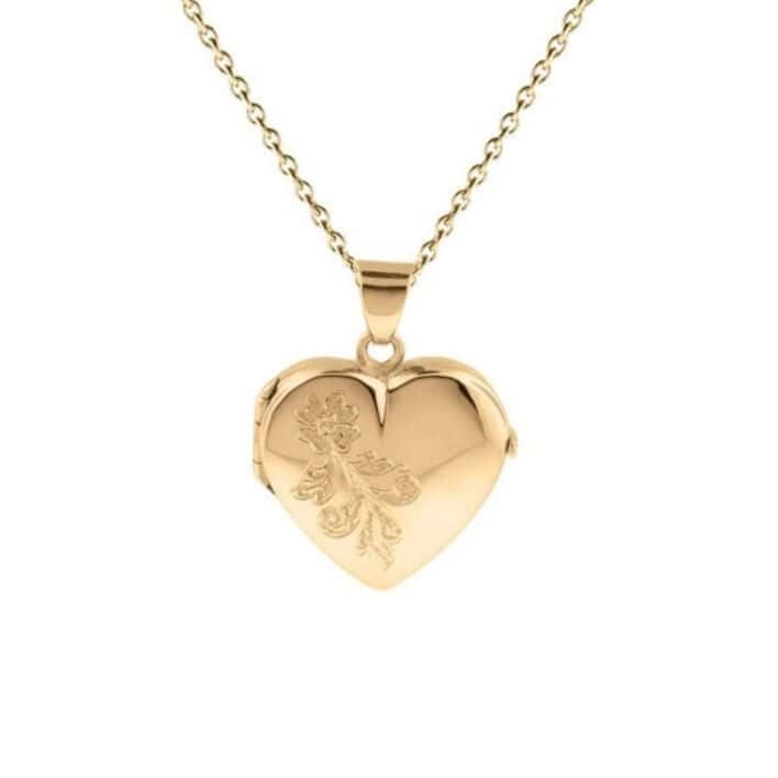 Cara Keepsakes Gold Locket Urns Gold 'Forget Me Not' Locket Urn (10K)