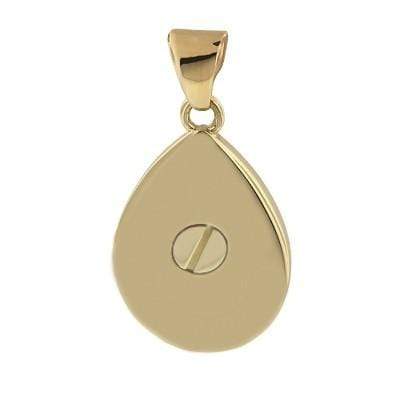 10K Solid Gold Urn Pendant | Angel Wing | Holds Ashes