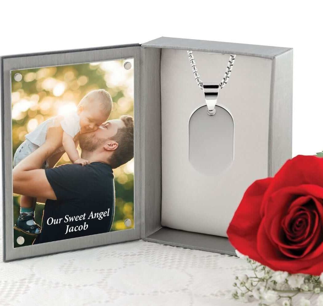 Cara Keepsakes Stainless Steel 'Keeping You Close To My Heart' Tag Urn