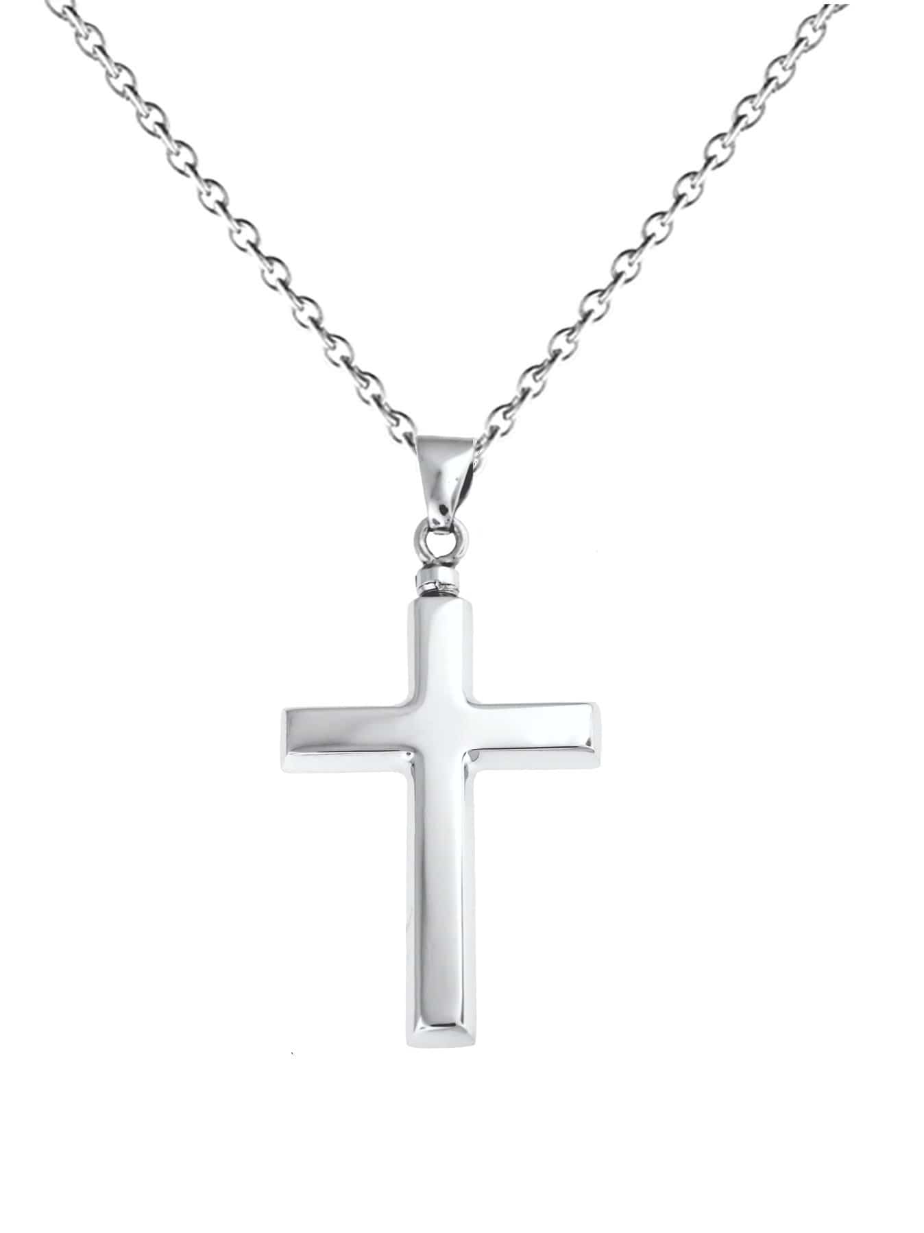 FANCIME Cremation Urn Cross Sterling Silver Necklace – FANCI.ME