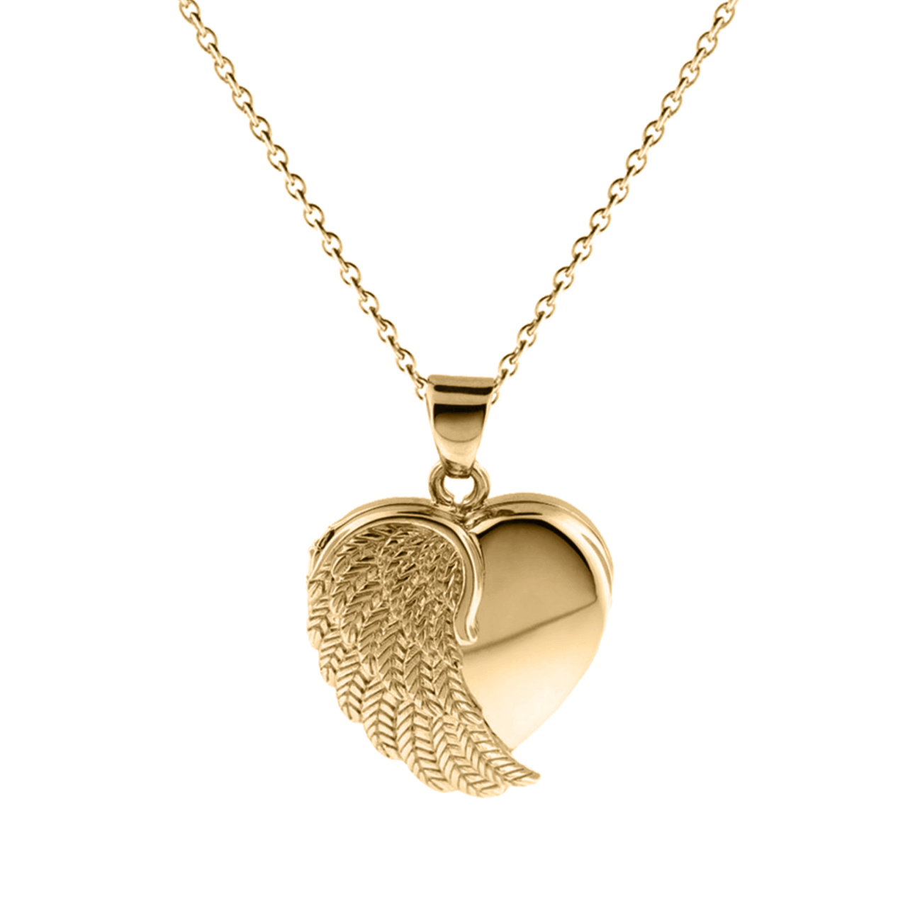 Angel Wings Gold Urn Jewelry 10K Gold Angel Wing Urn Pendant Holds