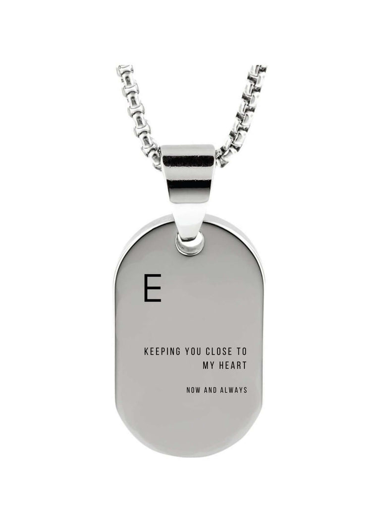 Cara Keepsakes Stainless Steel Keeping You Close To My Heart Dog Tag Urn